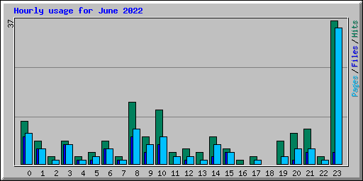 Hourly usage for June 2022